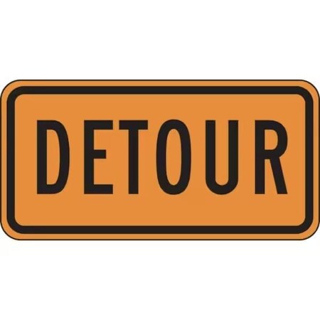Accuform RIGID CONSTRUCT ION SIGN DETOUR 12 in  X FRK236HP